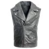 Plain Biker Leather Vest -Leather Clothing Store 280