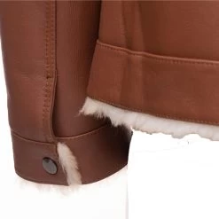 Mike's Western Trucker Shearling Coat 21 Mike's Western Trucker Shearling Coat -Leather Clothing Store 3 11