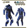 Hackett's Blue And Black Motorcycle Leather Suit 1 Hackett's Blue And Black Motorcycle Leather Suit -Leather Clothing Store 304