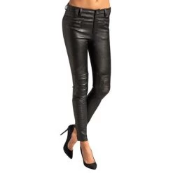 Casual Leather Pants With Patterns (style #11)
