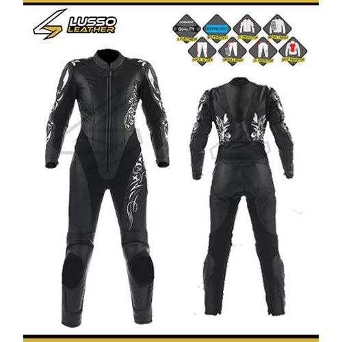Keeleys Black Motorcycle Leather Suit With Design 3 Keeleys Black Motorcycle Leather Suit With Design