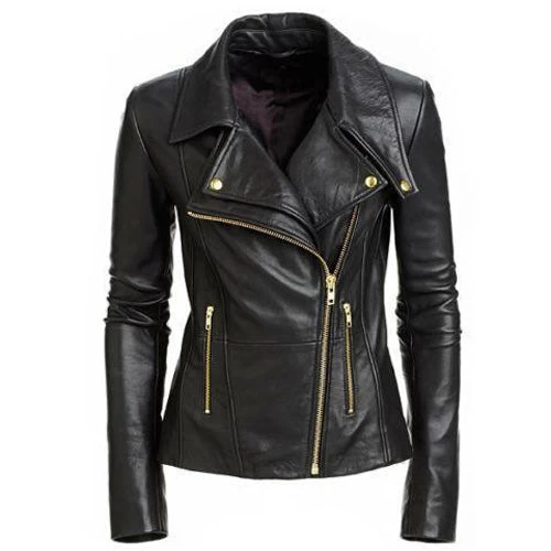 Hailey Biker Jacket With Double Lapels 3 Hailey Biker Jacket With Double Lapels
