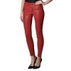 Bright Red Leather Pants (style #16) -Leather Clothing Store 362
