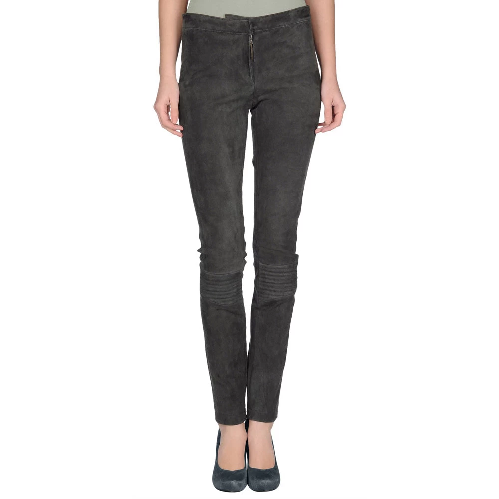 Grey Suede Leather Pants 3 Grey Suede Leather Pants