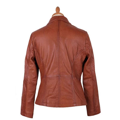 Women’s Alden Sandwash Leather Jacket 4 Women’s Alden Sandwash Leather Jacket - Image 2