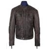 Men's Benton Distressed Moto Style Leather Jacket -Leather Clothing Store 441