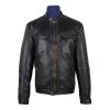 Men's Bonito Black Leather Jacket With Flap Pockets 1 Men's Bonito Black Leather Jacket With Flap Pockets -Leather Clothing Store 469