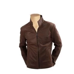 Brown Suede Leather Jacket