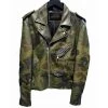 Classic Biker Camouflage Military Print Leather Jacket 1 Classic Biker Camouflage Military Print Leather Jacket -Leather Clothing Store 480