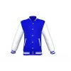 Blue Varsity Letterman Jacket With White Sleeves 2 Blue Varsity Letterman Jacket With White Sleeves -Leather Clothing Store 510