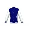 Navy Varsity Letterman Jacket With White Sleeves 1 Navy Varsity Letterman Jacket With White Sleeves -Leather Clothing Store 529