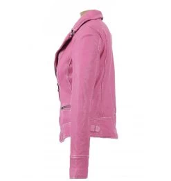 Anorah’s Fuschia Biker Style Leather Jacket 7 Anorah’s Fuschia Biker Style Leather Jacket -Leather Clothing Store 55 copy