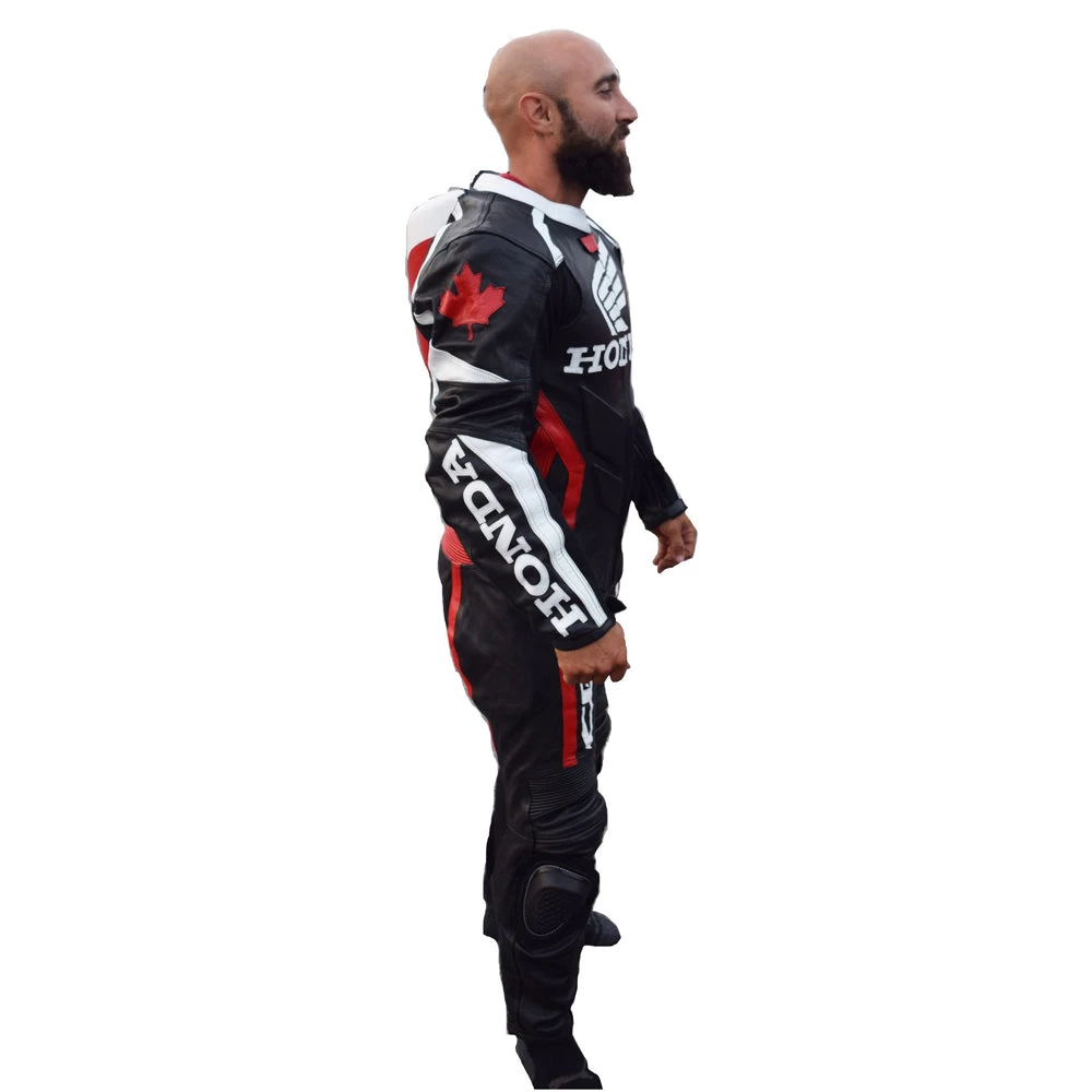Canadian Honda Motorcycle Leather Suit 4 Canadian Honda Motorcycle Leather Suit - Image 2
