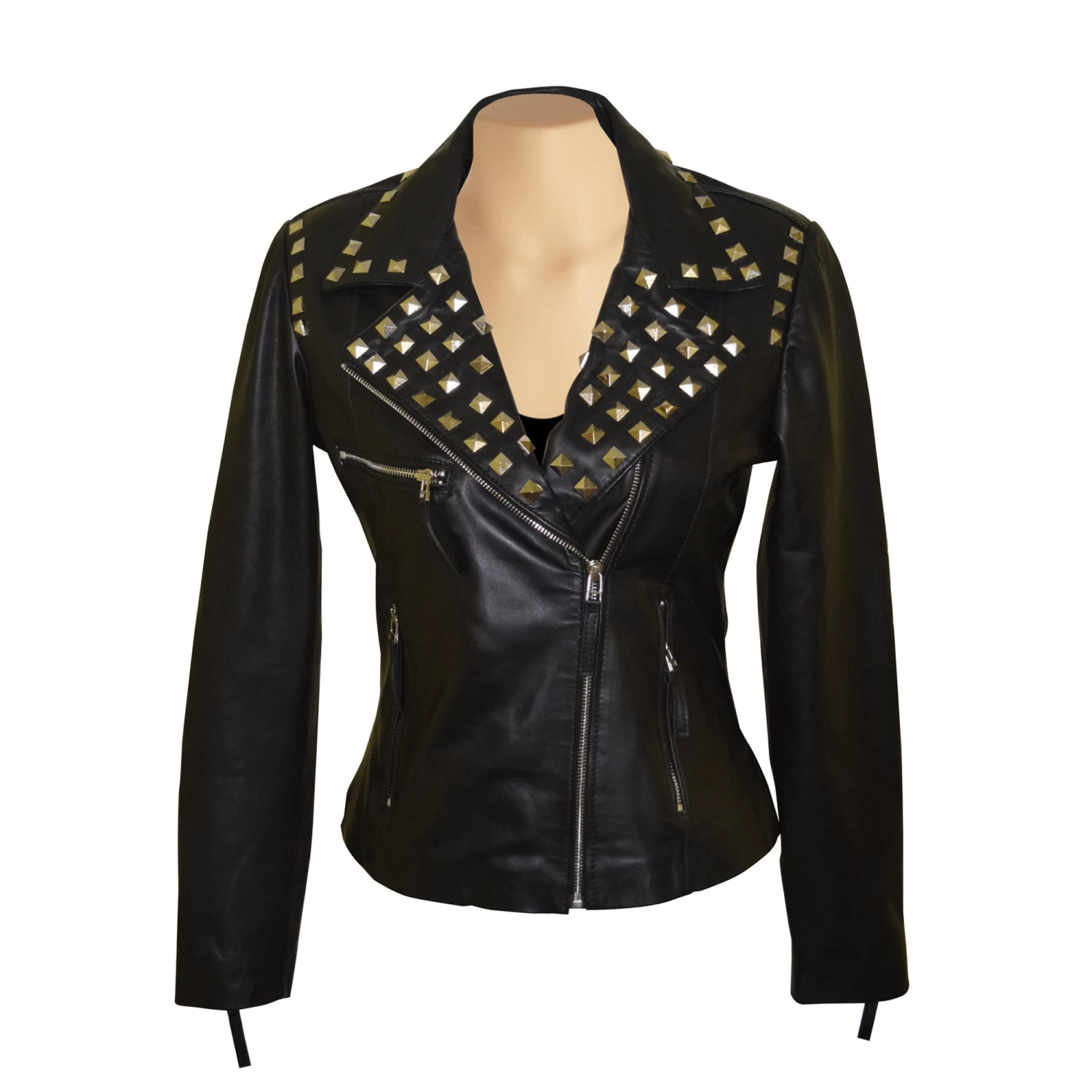 Aliesha’s Biker Style Jacket With Studs 3 Aliesha’s Biker Style Jacket With Studs