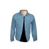 Sky Blue Suede Shirt 2 Sky Blue Suede Shirt -Leather Clothing Store 635