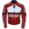 Red Ducati Motorycle Jacket With Armor Protection -Leather Clothing Store 638