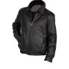 Bomber Leather Jacket With Spread Collars -Leather Clothing Store 645