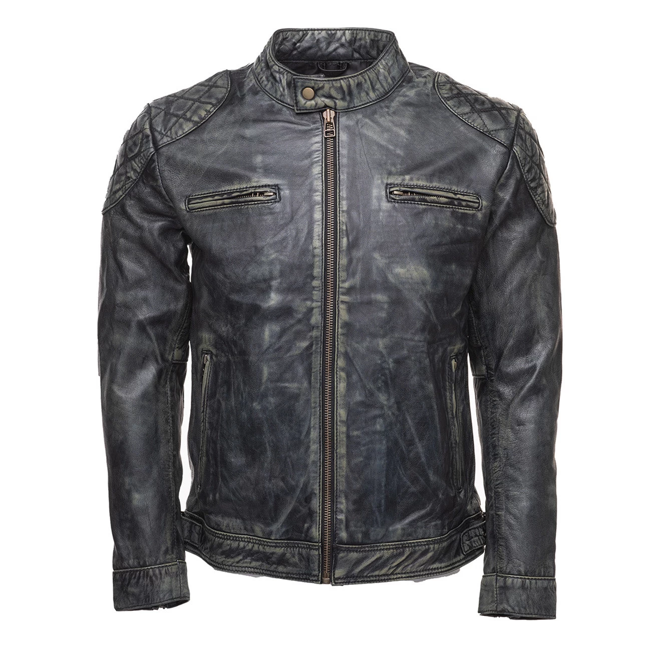 Grayson Stone Wash Cafe Racer Jacket 3 Grayson Stone Wash Cafe Racer Jacket