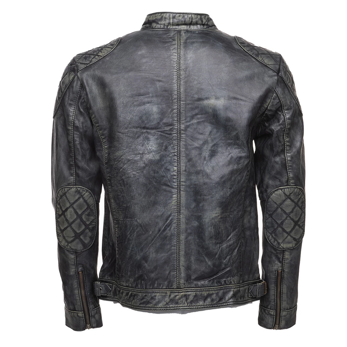 Grayson Stone Wash Cafe Racer Jacket 4 Grayson Stone Wash Cafe Racer Jacket - Image 2