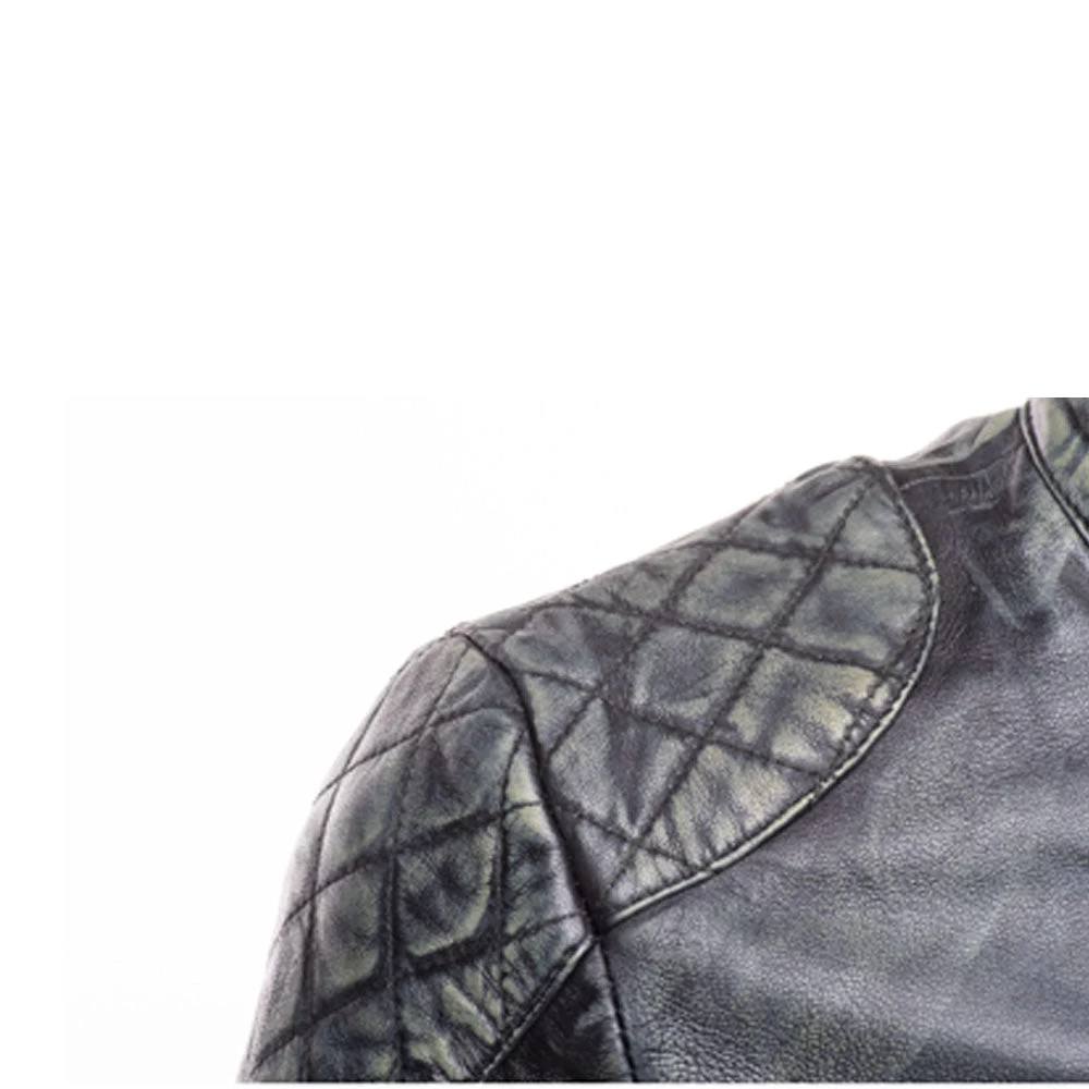 Grayson Stone Wash Cafe Racer Jacket 6 Grayson Stone Wash Cafe Racer Jacket - Image 4