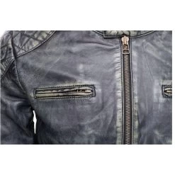 Grayson Stone Wash Cafe Racer Jacket 14 Grayson Stone Wash Cafe Racer Jacket -Leather Clothing Store 7 6