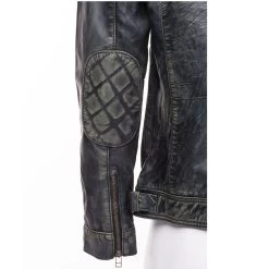 Grayson Stone Wash Cafe Racer Jacket 16 Grayson Stone Wash Cafe Racer Jacket -Leather Clothing Store 7 8