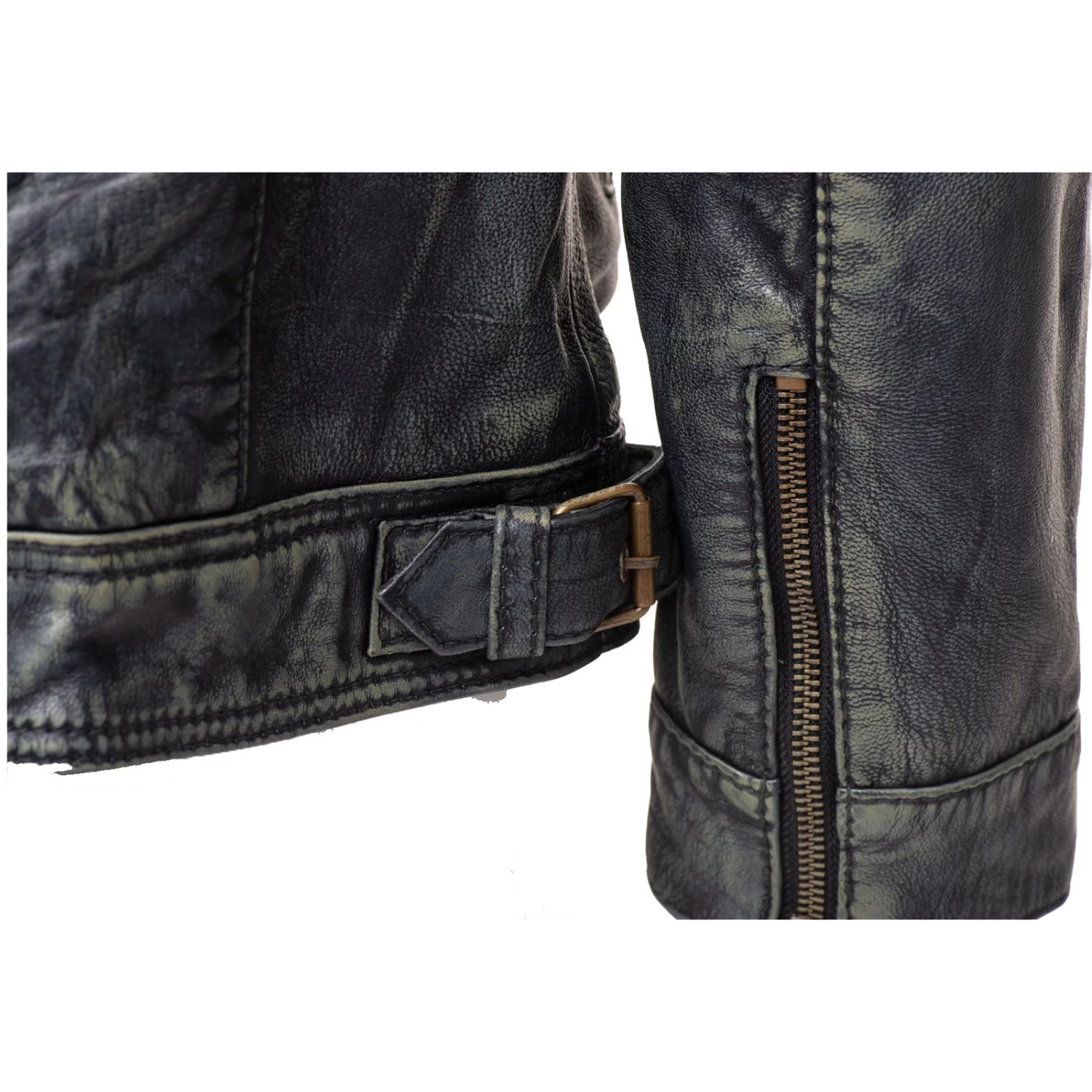 Grayson Stone Wash Cafe Racer Jacket 10 Grayson Stone Wash Cafe Racer Jacket - Image 8