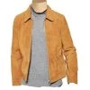 Collared Suede Leather Jacket 2 Collared Suede Leather Jacket -Leather Clothing Store 738