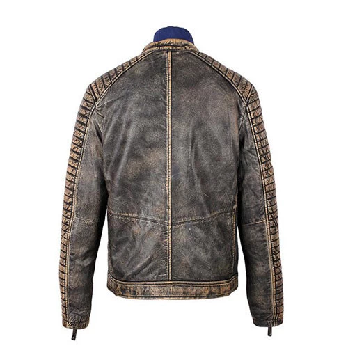 Men's Prato Black Leather Jacket 4 Men's Prato Black Leather Jacket - Image 2