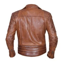 Distressed Sandwash Biker Leather Jacket 9 Distressed Sandwash Biker Leather Jacket -Leather Clothing Store 883