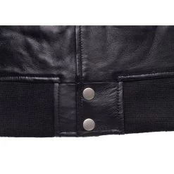 William Black Bomber Leather Jacket With Red Piping -Leather Clothing Store 9 10