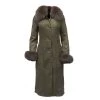 Caitlan’s Shearling Sheepskin Full Length Long Coat With Fox Fur Trim 2 Caitlan’s Shearling Sheepskin Full Length Long Coat With Fox Fur Trim -Leather Clothing Store 934