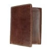 Brown Tri-fold Horsehide Leather Wallet 2 Brown Tri-fold Horsehide Leather Wallet -Leather Clothing Store B8