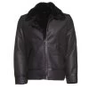 Black B3 Bomber Aviator Shearling Jacket 2 Black B3 Bomber Aviator Shearling Jacket -Leather Clothing Store BlackB3BomberAviatorShearlingJacket 1