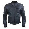 "The Real Racer" Black Premium Leather Armored Motorcycle Jacket 2 "The Real Racer" Black Premium Leather Armored Motorcycle Jacket -Leather Clothing Store BlackJKT01