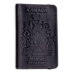 Canadian Leather Passport Cover And Travel Wallet
