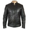 Cleve's Leather Jacket With Stretch Leather 2 Cleve's Leather Jacket With Stretch Leather -Leather Clothing Store Cleve sleatherjacketwithStretchPanel 1