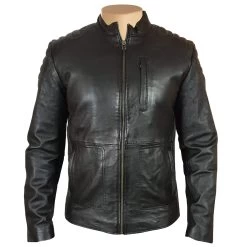 Cleve's Leather Jacket With Stretch Leather