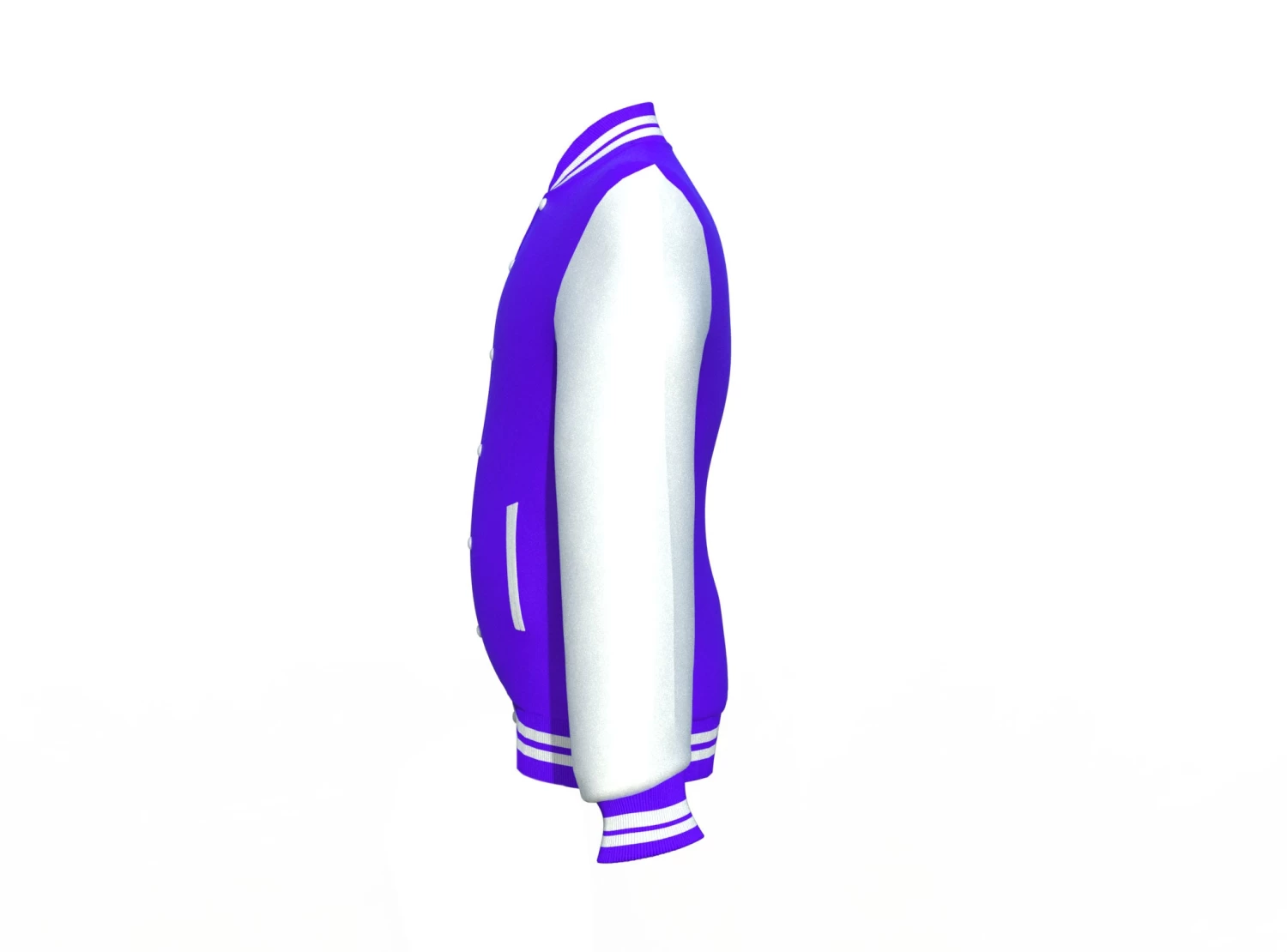 Purple Varsity Letterman Jacket With White Sleeves 11 Purple Varsity Letterman Jacket With White Sleeves - Image 9