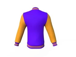 Purple Varsity Letterman Jacket With Gold Sleeves -Leather Clothing Store Collar 1 6dcead4f bb09 4e4c 87ef bfa51d4a43fc