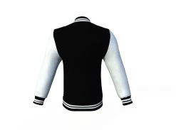 Black Varsity Letterman Jacket With White Sleeves -Leather Clothing Store Collar 1 73249751 1247 4712 ab5a 4c7e6619fcb8