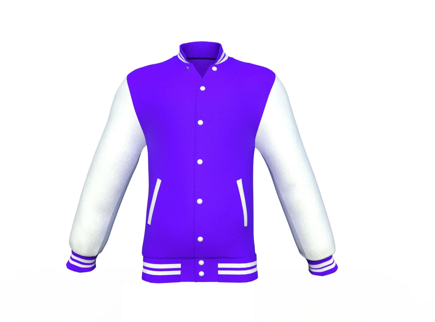 Purple Varsity Letterman Jacket With White Sleeves 15 Purple Varsity Letterman Jacket With White Sleeves - Image 13