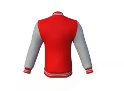 Red Varsity Letterman Jacket With Grey Sleeves 20 Red Varsity Letterman Jacket With Grey Sleeves -Leather Clothing Store Collar 1 d922b220 266f 44ec 828e 1a3f892c5195