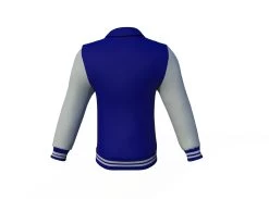 Navy Varsity Letterman Jacket With Grey Sleeves 21 Navy Varsity Letterman Jacket With Grey Sleeves -Leather Clothing Store Collar 2 089f0fd1 e69c 4825 a574 4e8f260e3468