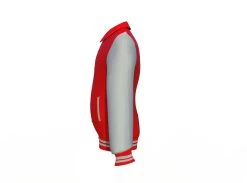 Red Varsity Letterman Jacket With Grey Sleeves 25 Red Varsity Letterman Jacket With Grey Sleeves -Leather Clothing Store Collar 2 146746c5 210e 4173 b953 36337d28a251