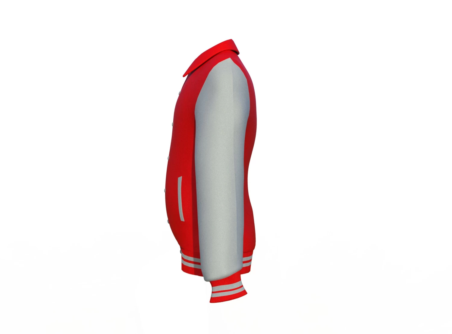 Red Varsity Letterman Jacket With Grey Sleeves 12 Red Varsity Letterman Jacket With Grey Sleeves - Image 10