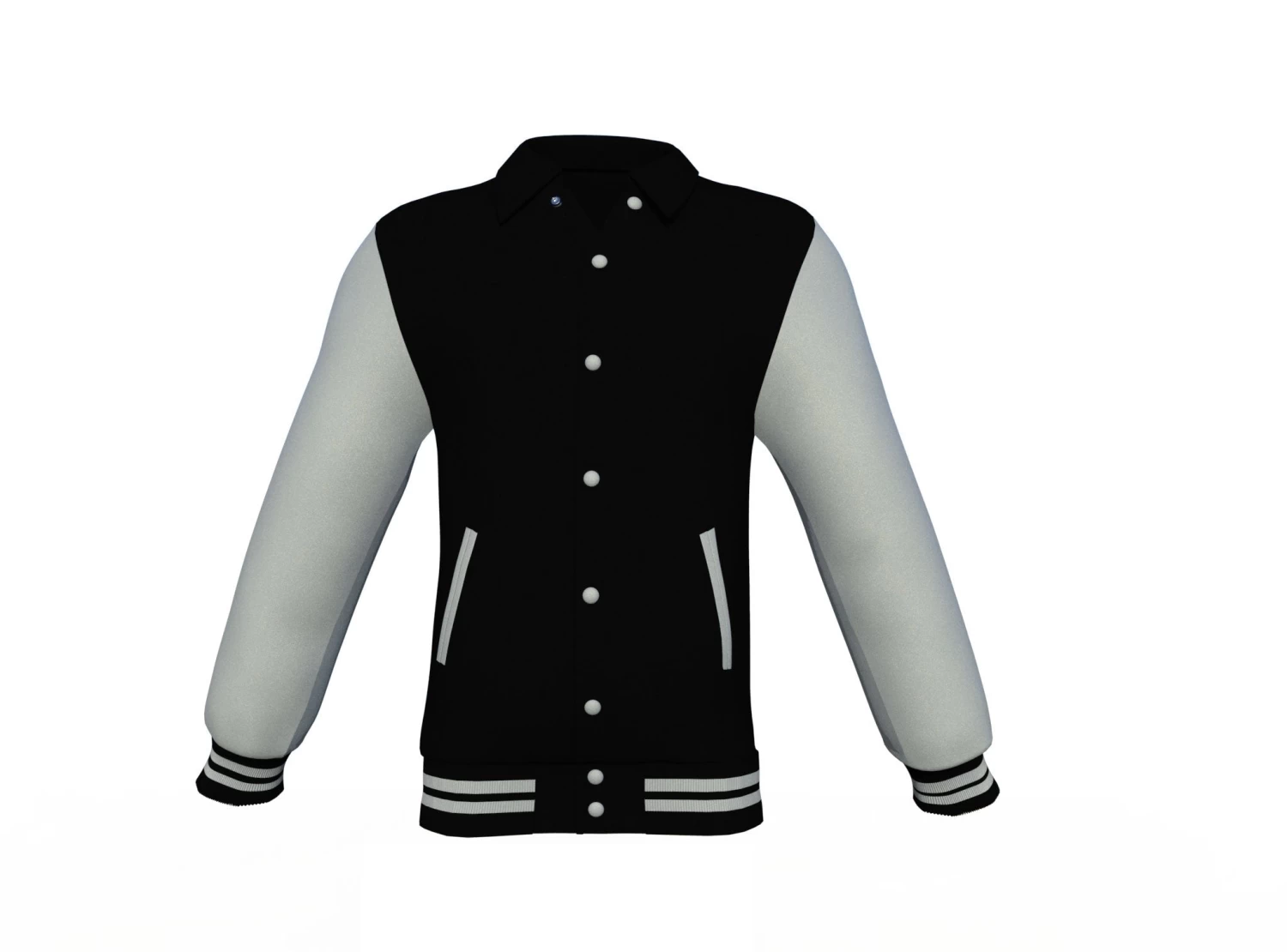 Black Varsity Letterman Jacket With Grey Sleeves 16 Black Varsity Letterman Jacket With Grey Sleeves - Image 14