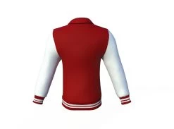 Maroon Varsity Letterman Jacket With White Sleeves 21 Maroon Varsity Letterman Jacket With White Sleeves -Leather Clothing Store Collar 2 5c24c471 0692 4d42 8ecf f4a690b59e0e