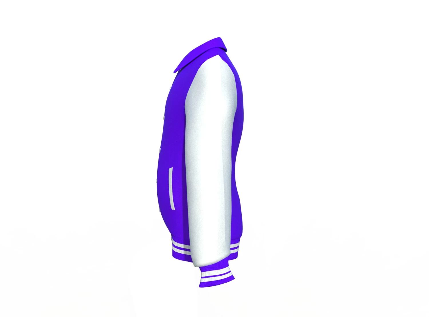 Purple Varsity Letterman Jacket With White Sleeves 12 Purple Varsity Letterman Jacket With White Sleeves - Image 10