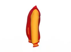 Red Varsity Letterman Jacket With Gold Sleeves 26 Red Varsity Letterman Jacket With Gold Sleeves -Leather Clothing Store Collar 3 170fc487 b8d3 473d b038 b5e6dd6330d0